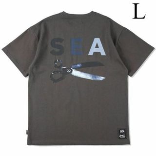 ウィンダンシー(WIND AND SEA)のL　グレー　DENHAM x WDS RAZOR TEE　新品(Tシャツ/カットソー(半袖/袖なし))