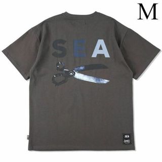 ウィンダンシー(WIND AND SEA)のM　グレー　DENHAM x WDS RAZOR TEE　新品(Tシャツ/カットソー(半袖/袖なし))