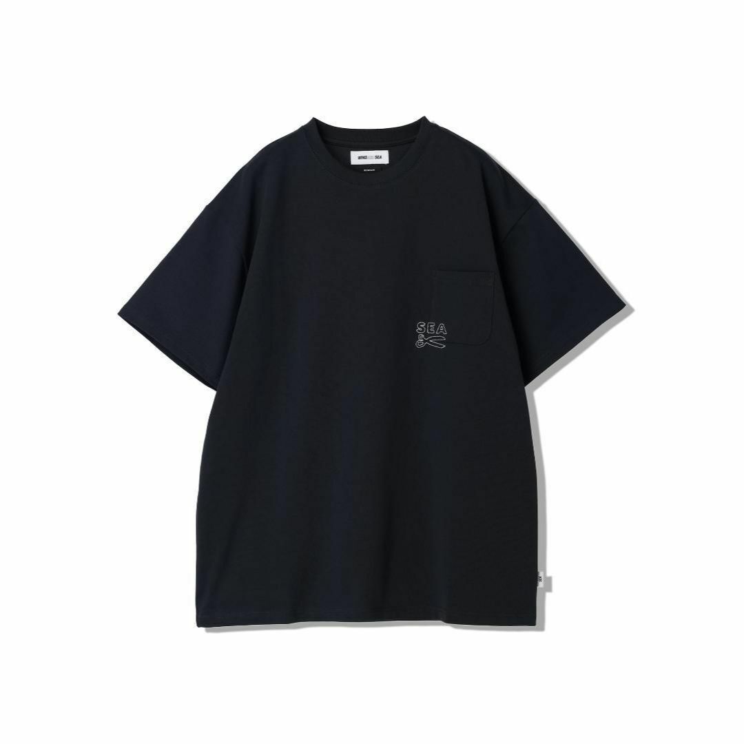 M　ネイビー　DENHAM x WDS POCKET TEE　新品　ポケT