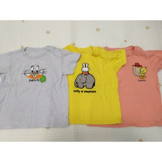 ユニクロ(UNIQLO)のユニクロ Tシャツ 100 キッズ ベビー 3枚セット ミッフィー(Tシャツ/カットソー)