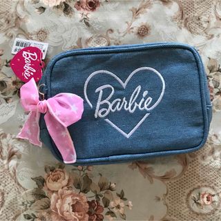 バービー(Barbie)の新品☆Barbie バービー デニム コスメポーチ Barbie(ポーチ)