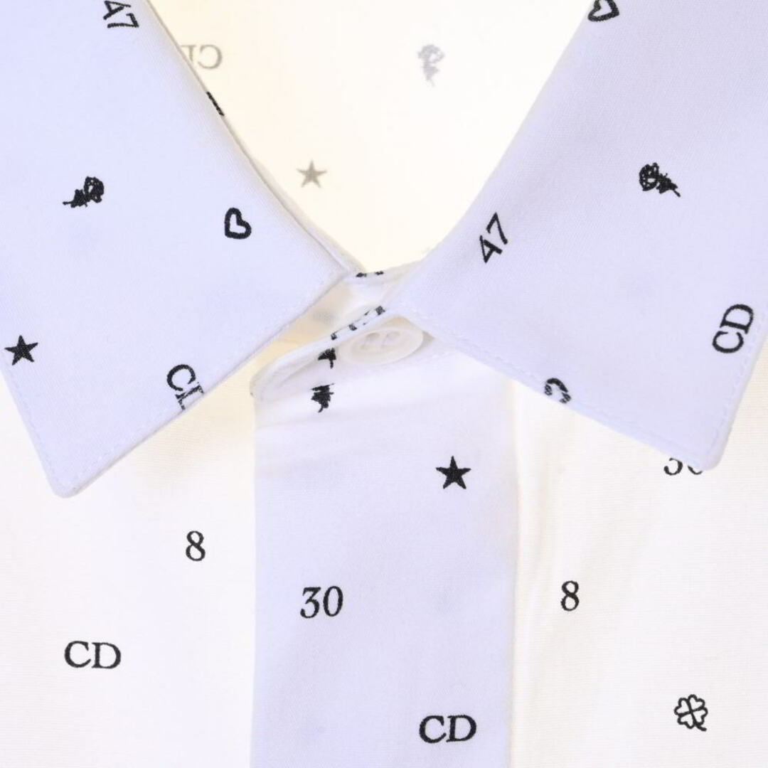 Dior HOMME CDロゴ プリント コットン ドレス シャツ