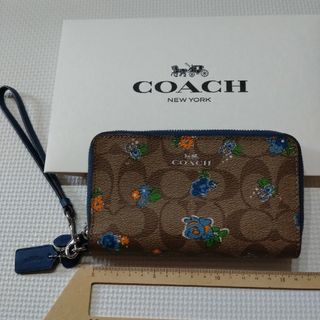 コーチ(COACH)の新品未使用、コーチ、長財布　ハーフサイズ　花柄(財布)