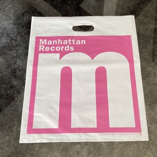 マンハッタンレコード　ショップ袋　ピンク(ショップ袋)
