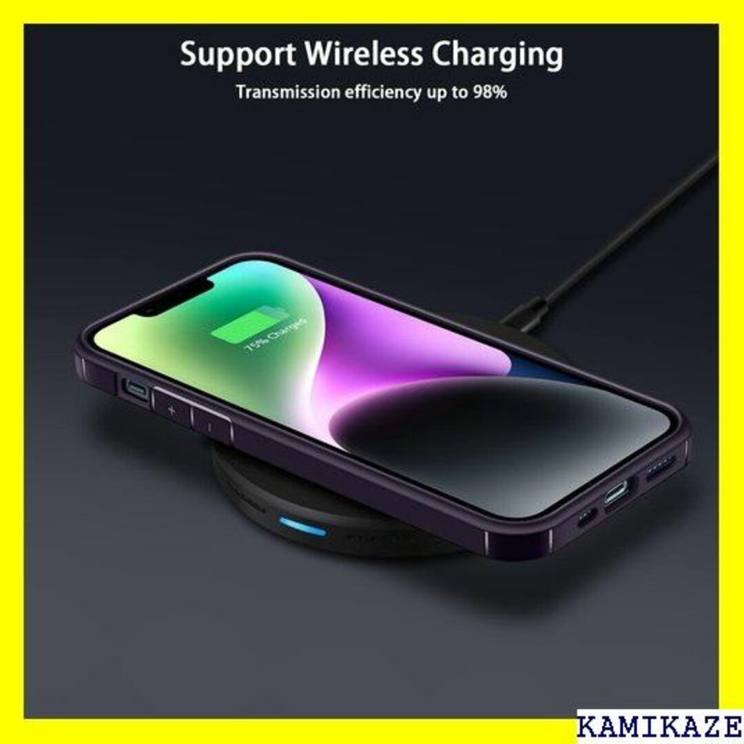 ☆在庫処分 Amizee iPhone 14 用 ケースク .1インチ パープル スマホ/家電/カメラのスマホ/家電/カメラ その他(その他)の商品写真