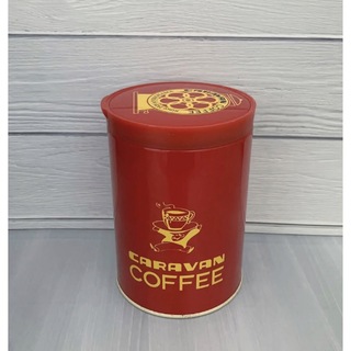 CARAVAN COFFEE 赤い缶(小物入れ)
