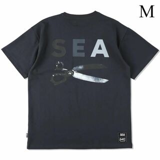 ウィンダンシー(WIND AND SEA)のM ネイビー　DENHAM x WDS RAZOR TEE　新品(Tシャツ/カットソー(半袖/袖なし))