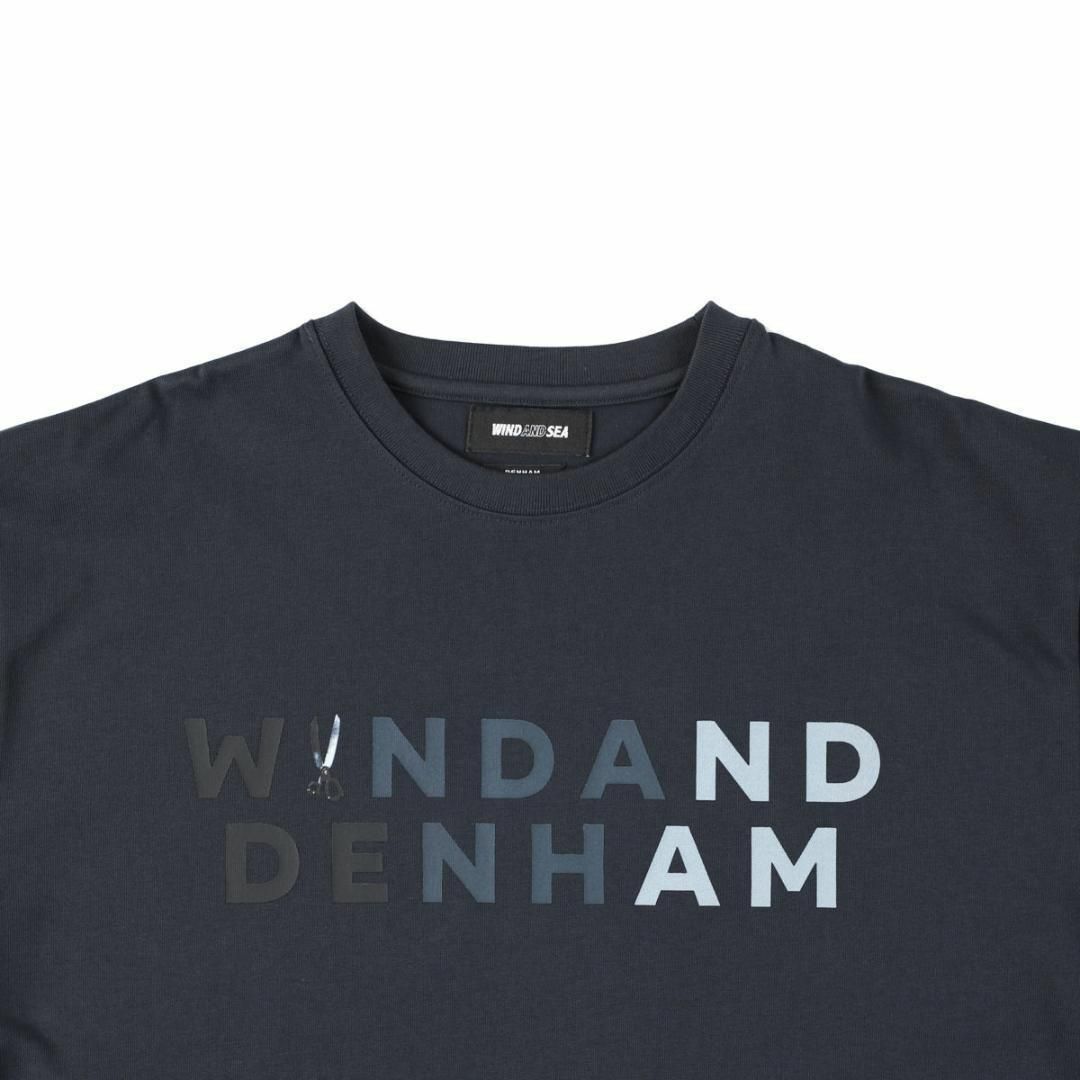 WIND AND SEA(ウィンダンシー)のXL ネイビー　DENHAM x WDS WIND AND DENHAM　新品 メンズのトップス(Tシャツ/カットソー(半袖/袖なし))の商品写真