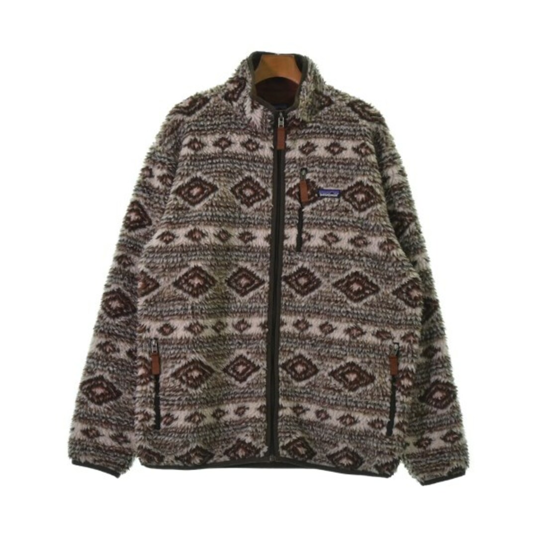 patagonia パタゴニア ブルゾン（その他） XL 白xグレーx茶(総柄)