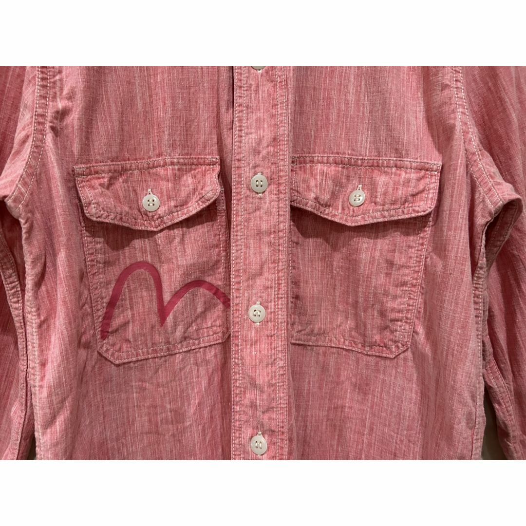 EVISU - *エヴィス evisu カモメ レッド シャンブレー 長袖 EVISU - *エヴィス evisu カモメ レッド シャンブレー 長袖