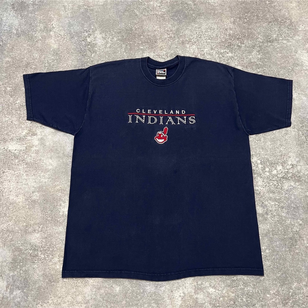 プロプレイヤー☆MLBクリーブランド・インディアンス1999刺繍ロゴTシャツ