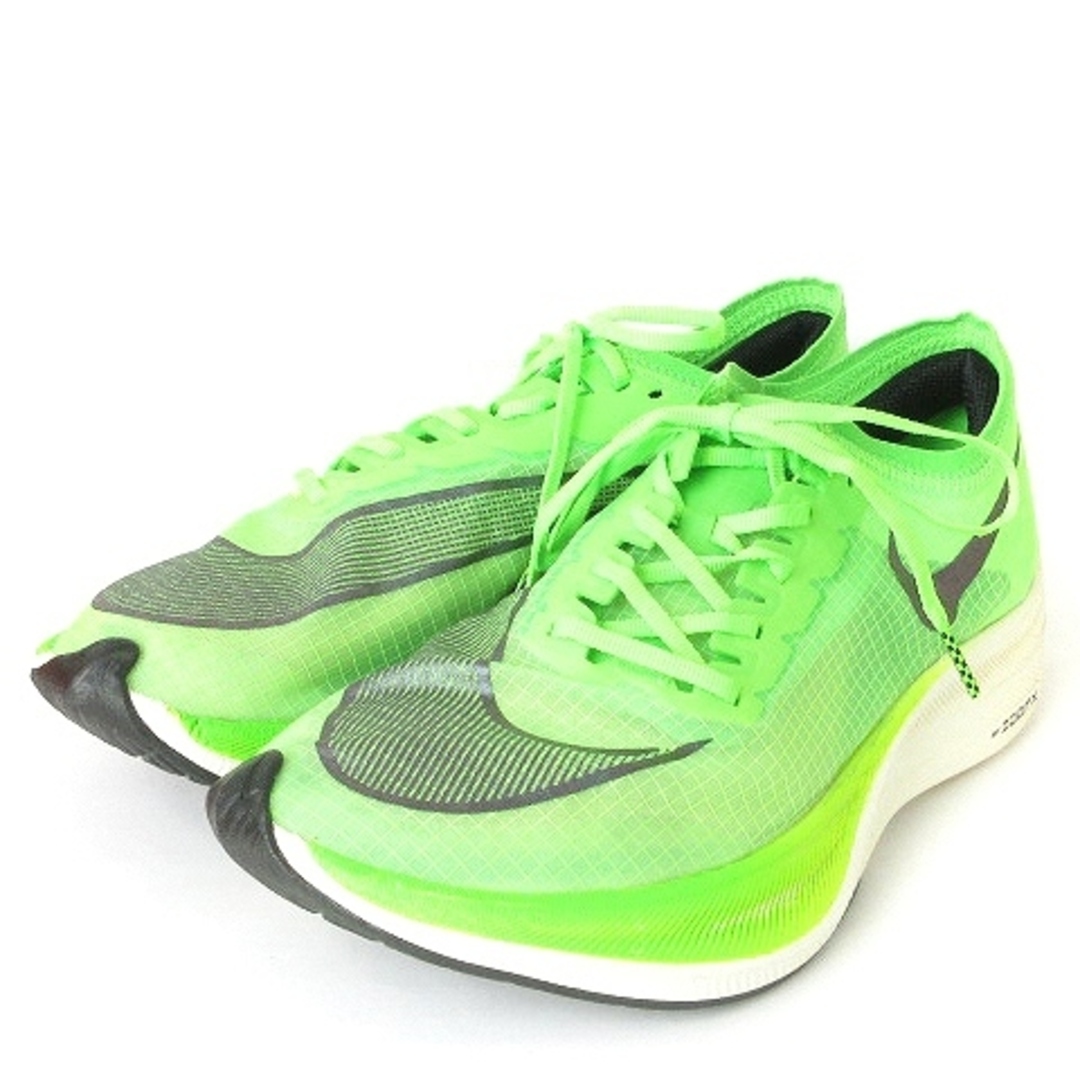 ナイキ ZOOMX VAPORFLY NEXT% スニーカー 緑 26.5