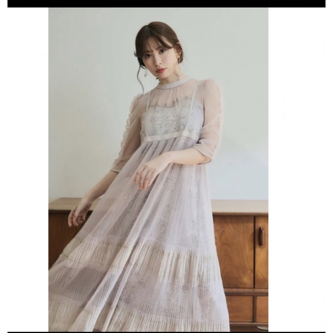herlipto フローラルレースチュールシアードレス herlipto フローラルレースチュールシアードレス
