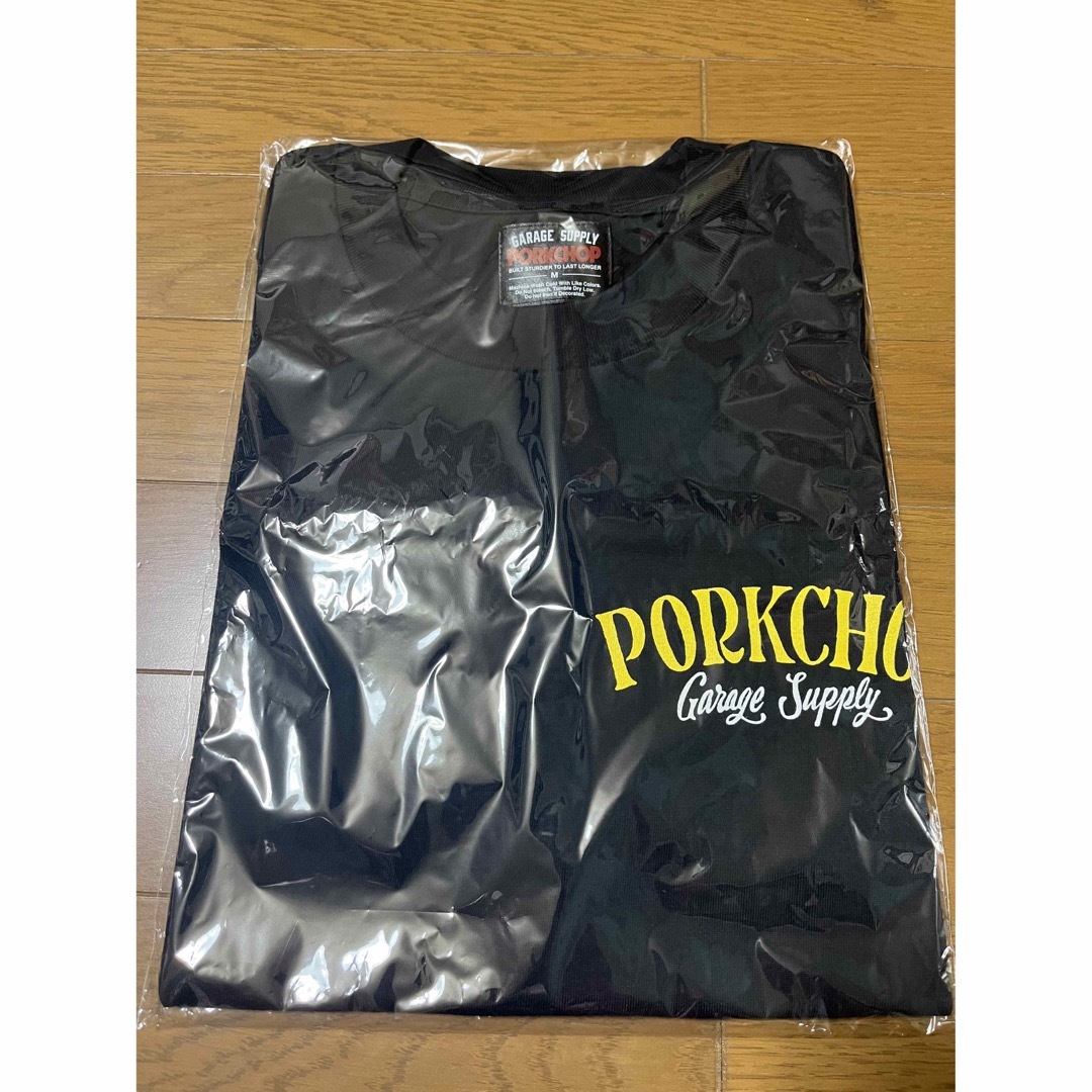 PORKCHOP ポークチョップ　PORK BACK TEE ブラック　Mサイズ 6