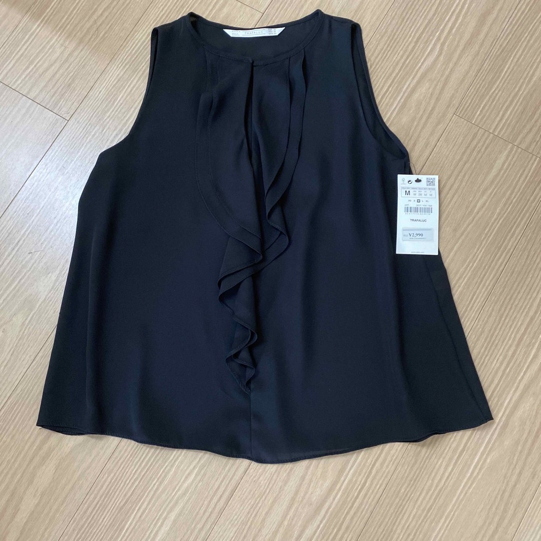 ZARA(ザラ)のZARA★ノースリブ★ブラウスM レディースのトップス(シャツ/ブラウス(半袖/袖なし))の商品写真