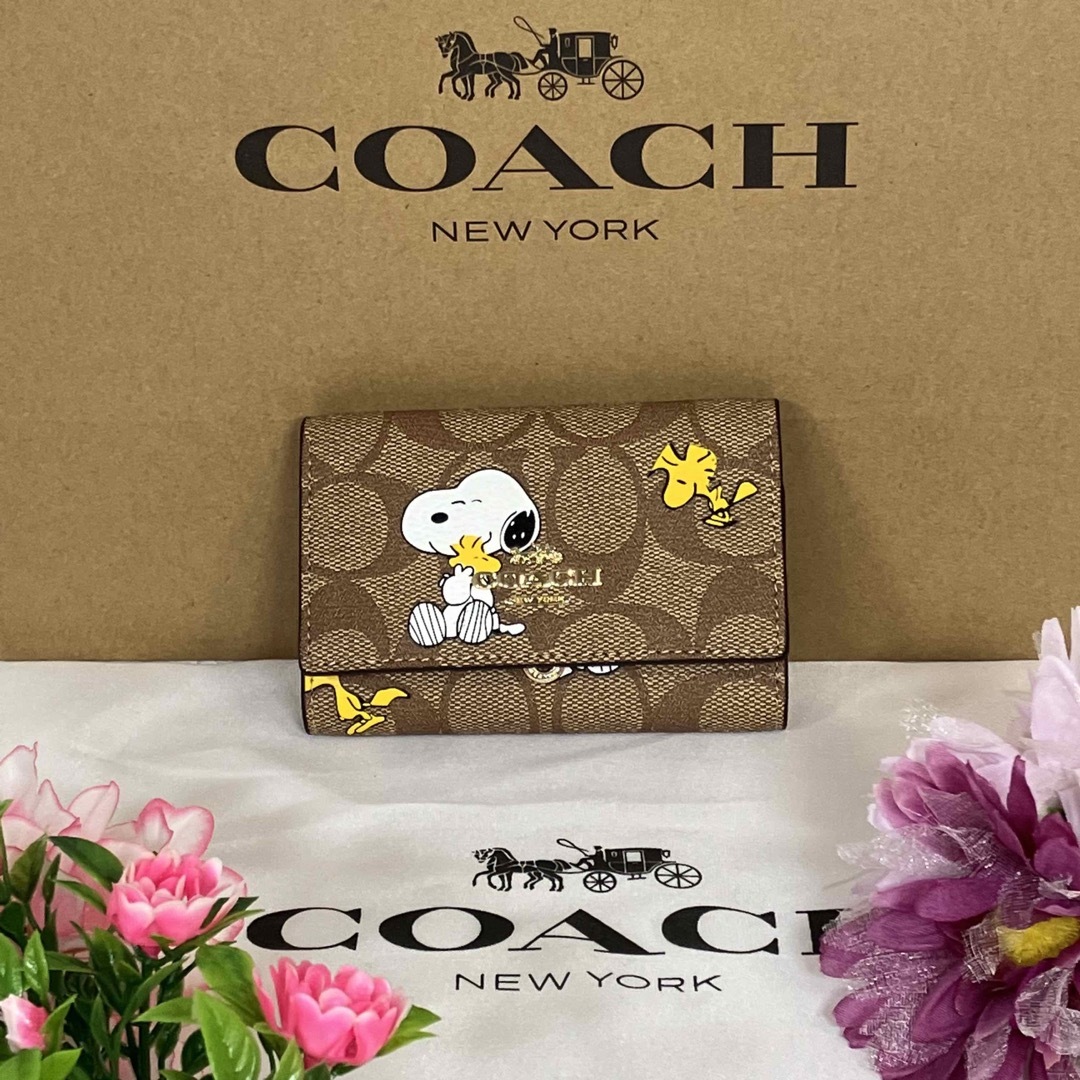 coach スヌーピー　キーケース　新品　プレゼント　レディース