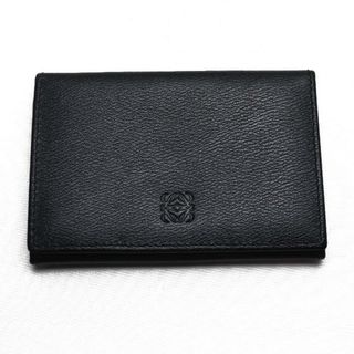 ロエベ(LOEWE)のLOEWE ロエベ カードケース アナグラム ブラック メンズ【中古】(パスケース/IDカードホルダー)