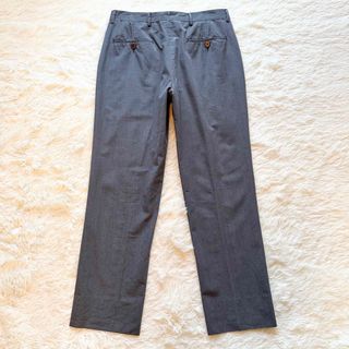 直売卸値 Salvatore Ferragamo ウールタックスラックス 黒/W460