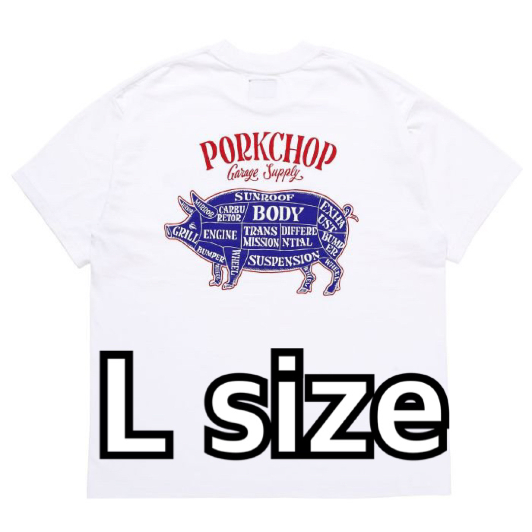 PORKCHOP ポークチョップ　PORK BACK TEE ブラック　Mサイズ