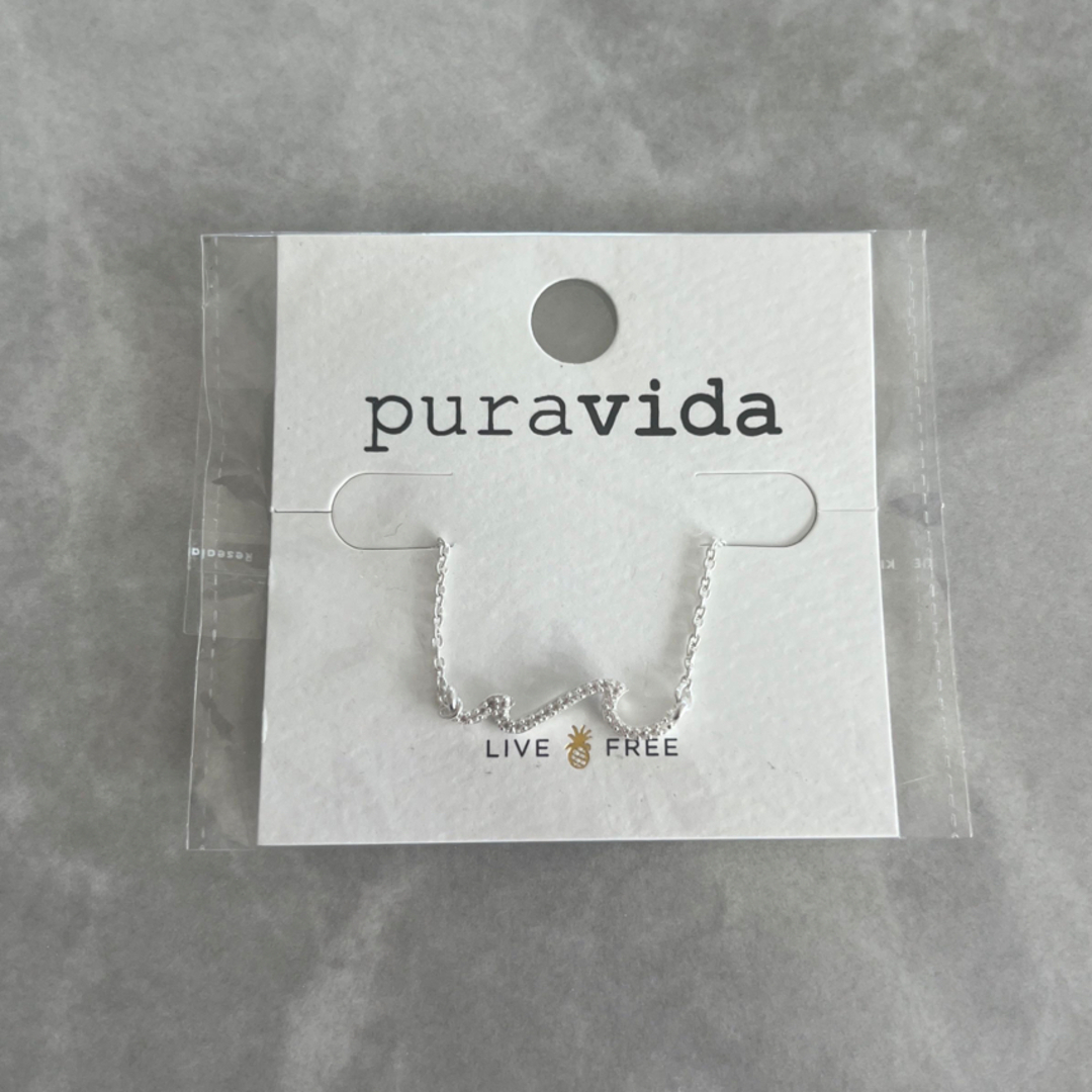Pura Vida(プラヴィダ)の【新品】pura vida wave アンクレット　シルバー レディースのアクセサリー(アンクレット)の商品写真