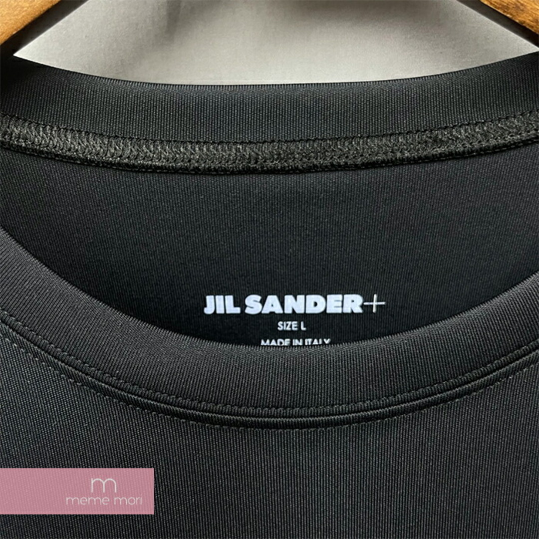 Jil Sander(ジルサンダー)のJIL SANDER+ 2023SS Long Sleeve Tee J47GC0022 ジルサンダープラス ロングスリーブTシャツ 長袖カットソー ロンT アクティブウェア ポリエステルジャージー ロゴプリント ストレッチ ブラック サイズL【230724】【新古品】【me04】 メンズのトップス(Tシャツ/カットソー(半袖/袖なし))の商品写真