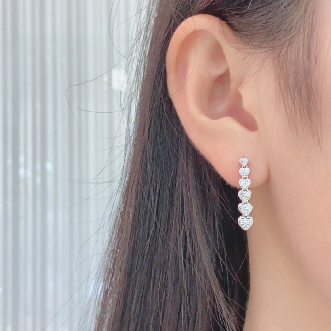 当日発送可 天然ダイヤモンドピアス0.5ct k18 ピアス