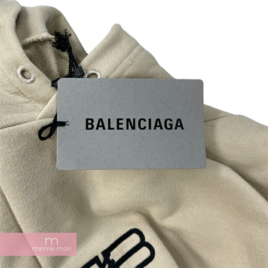 Balenciaga(バレンシアガ)のBALENCIAGA 2022AW BB Paris Icon Hoodie Medium fit 570811 TMVG6 バレンシアガ ミディアムフィットBBパリアイコンフーディ プルオーバーパーカー ロゴ刺繍 ベージュ サイズM【230724】【新古品】【me04】 メンズのトップス(パーカー)の商品写真