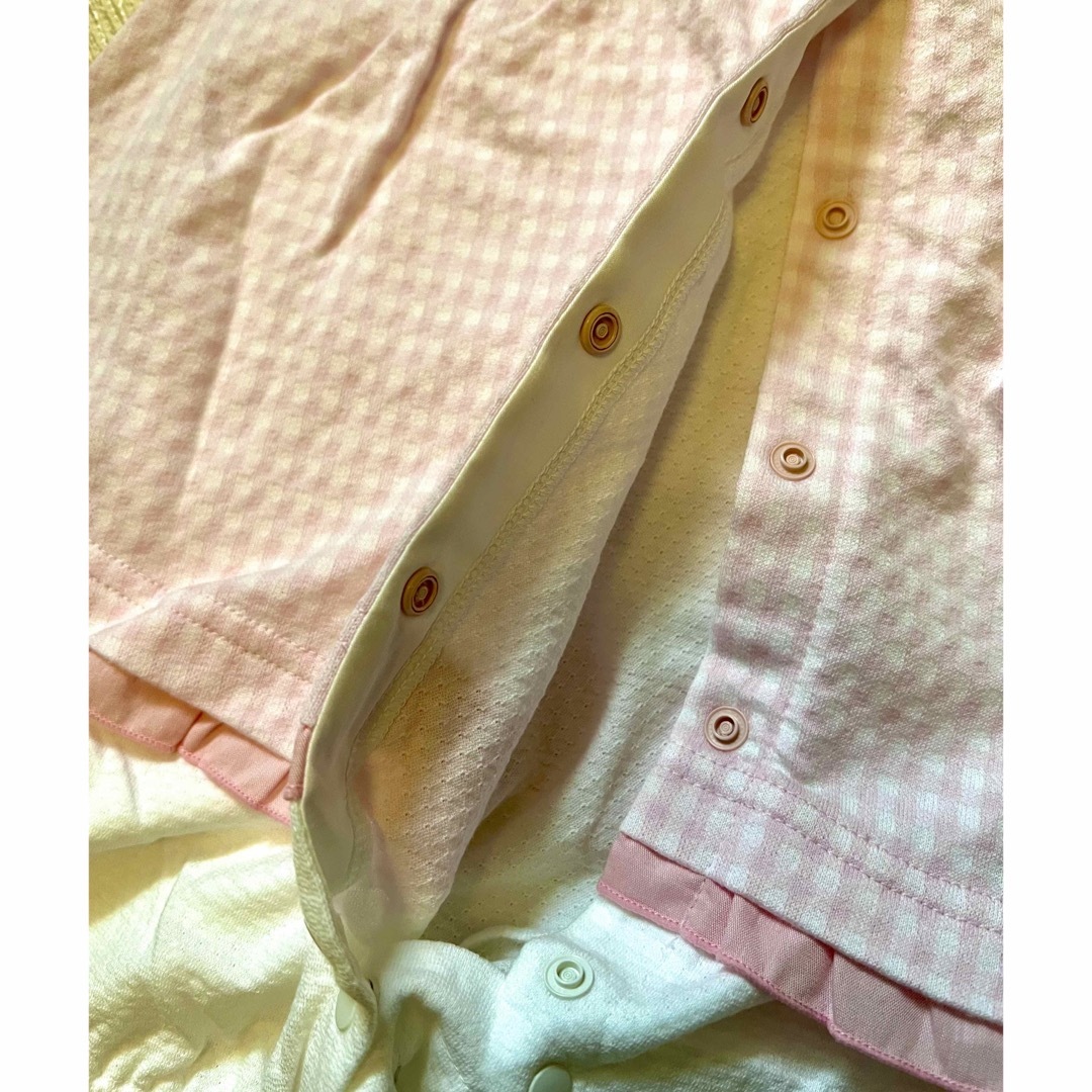 familiar(ファミリア)の新品 ファミリア 半袖ロンパース 80cm キッズ/ベビー/マタニティのベビー服(~85cm)(ロンパース)の商品写真