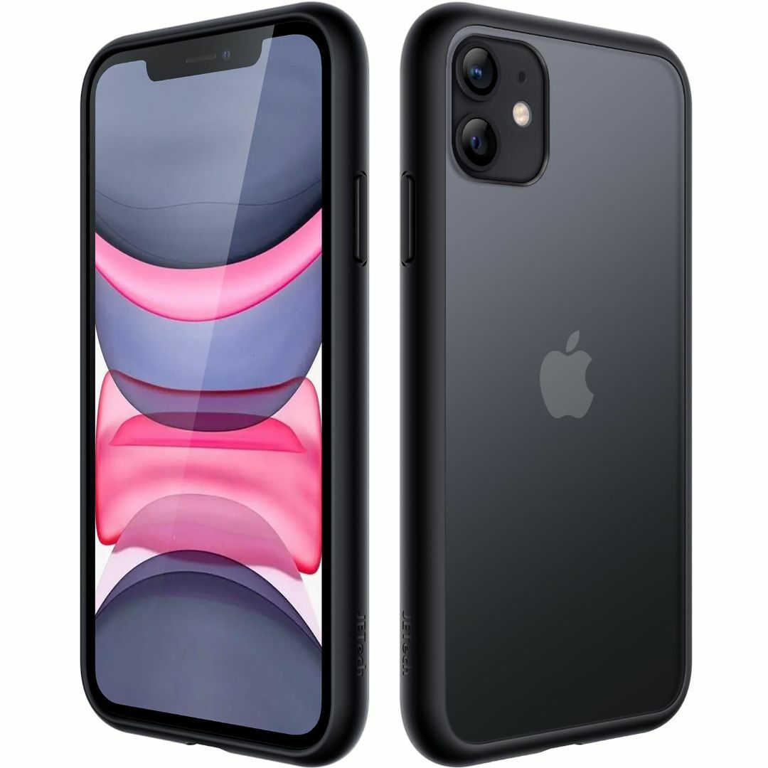 【色: ブラック】JEDirect マットケース iPhone 11 6.1イン