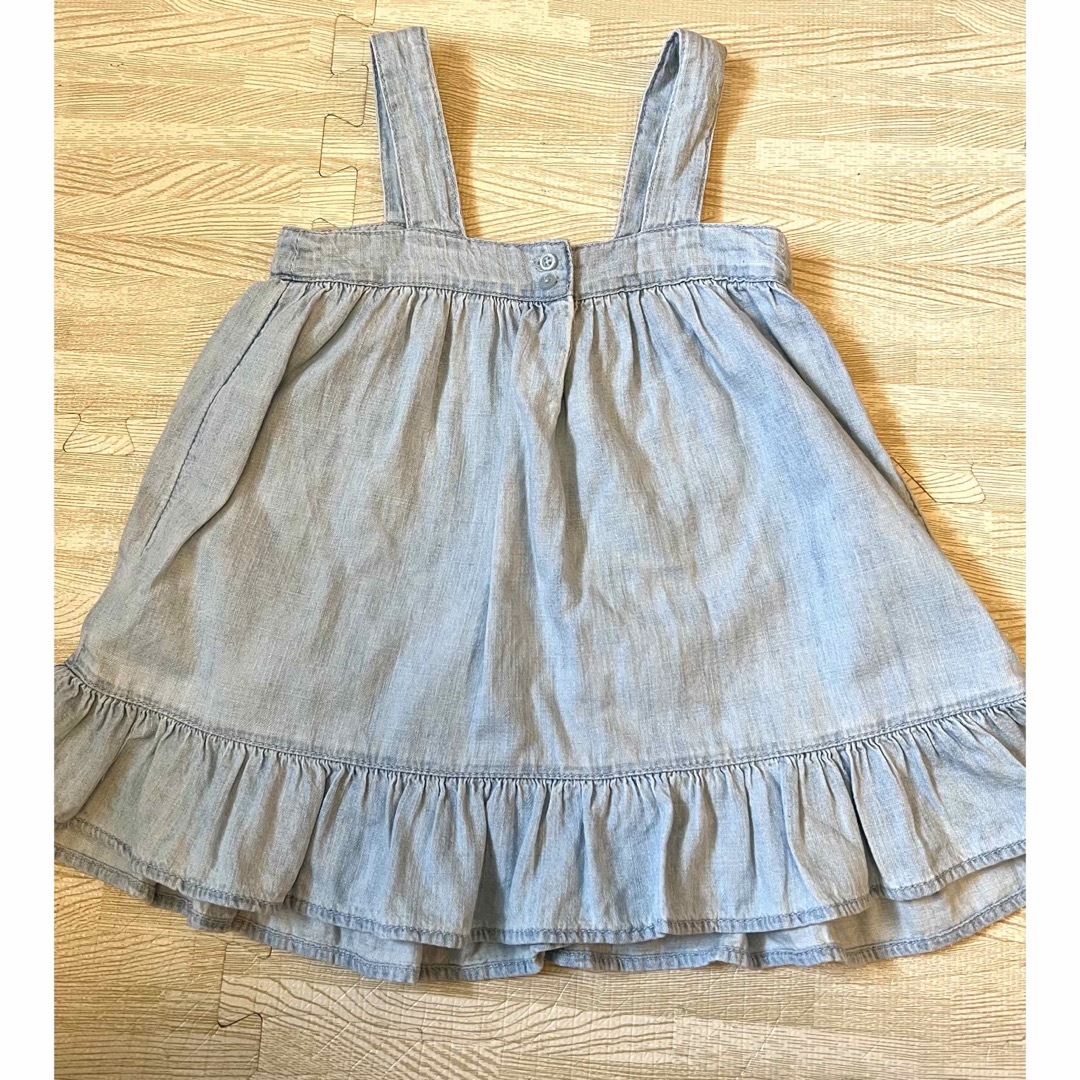 babyGAP(ベビーギャップ)のGAP デニムワンピース 90cm キッズ/ベビー/マタニティのキッズ服女の子用(90cm~)(ワンピース)の商品写真