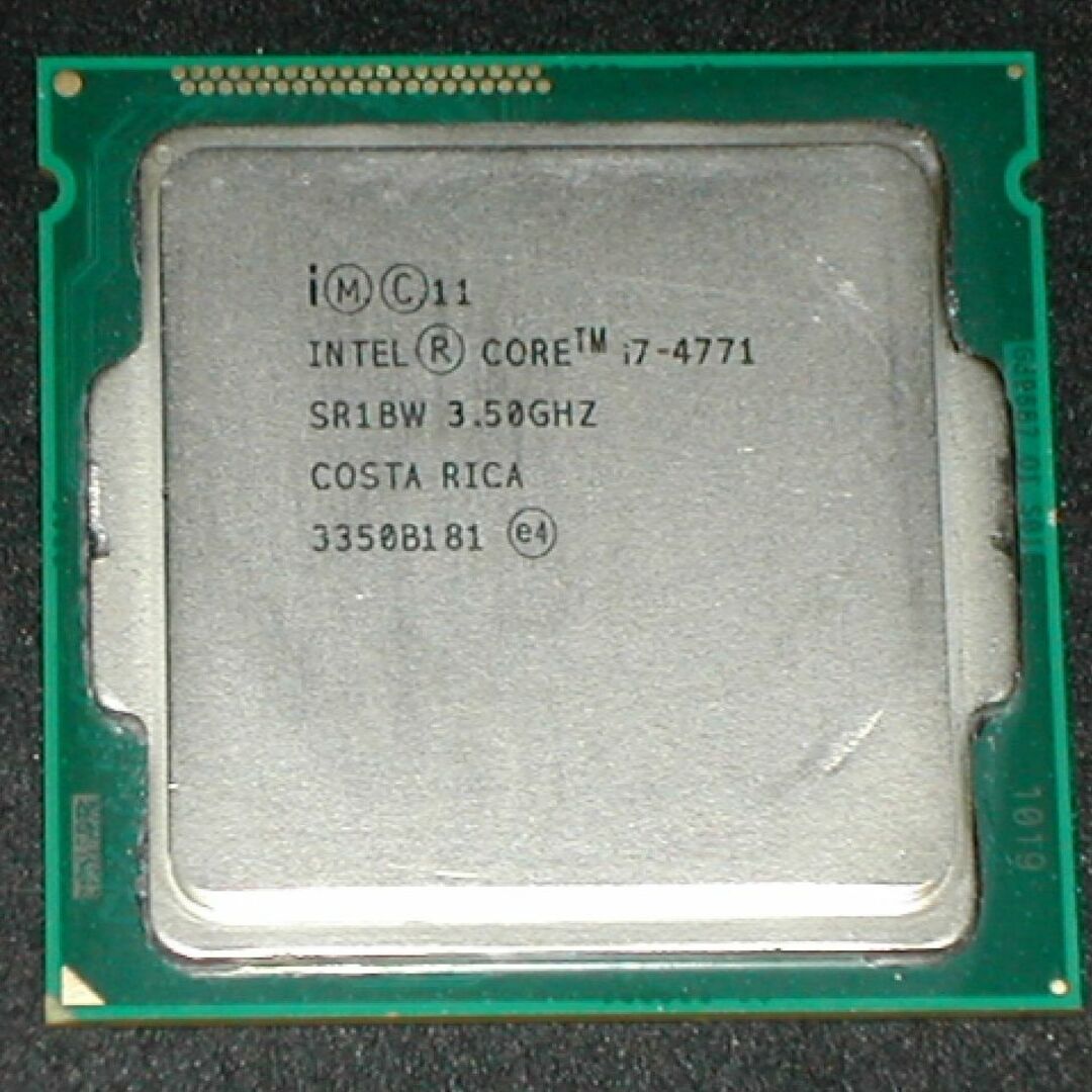 4コア8スレッド  Core i7 4771  LGA1150