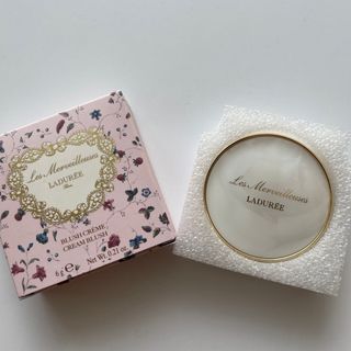 レメルヴェイユーズラデュレ(Les Merveilleuses LADUREE)の未使用レ・メルヴェイユーズ ラデュレクリームチークブラッシュ01(チーク)