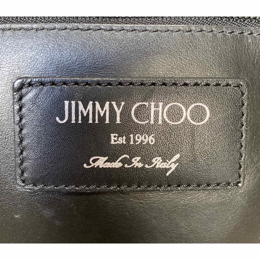 【JIMMY CHOO】PIMLICO パンチングスター ネイビー トートバッグ