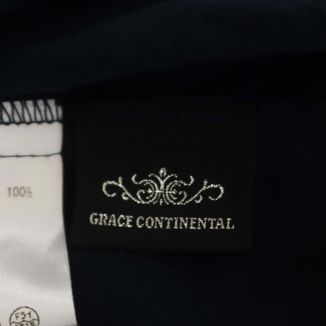 【新品】Grace Continental　刺繍　ブラウス　紺　36