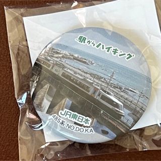 ジェイアール(JR)のJR東日本　 485形　 NO DO KA  缶バッジ  駅ハイ(ノベルティグッズ)