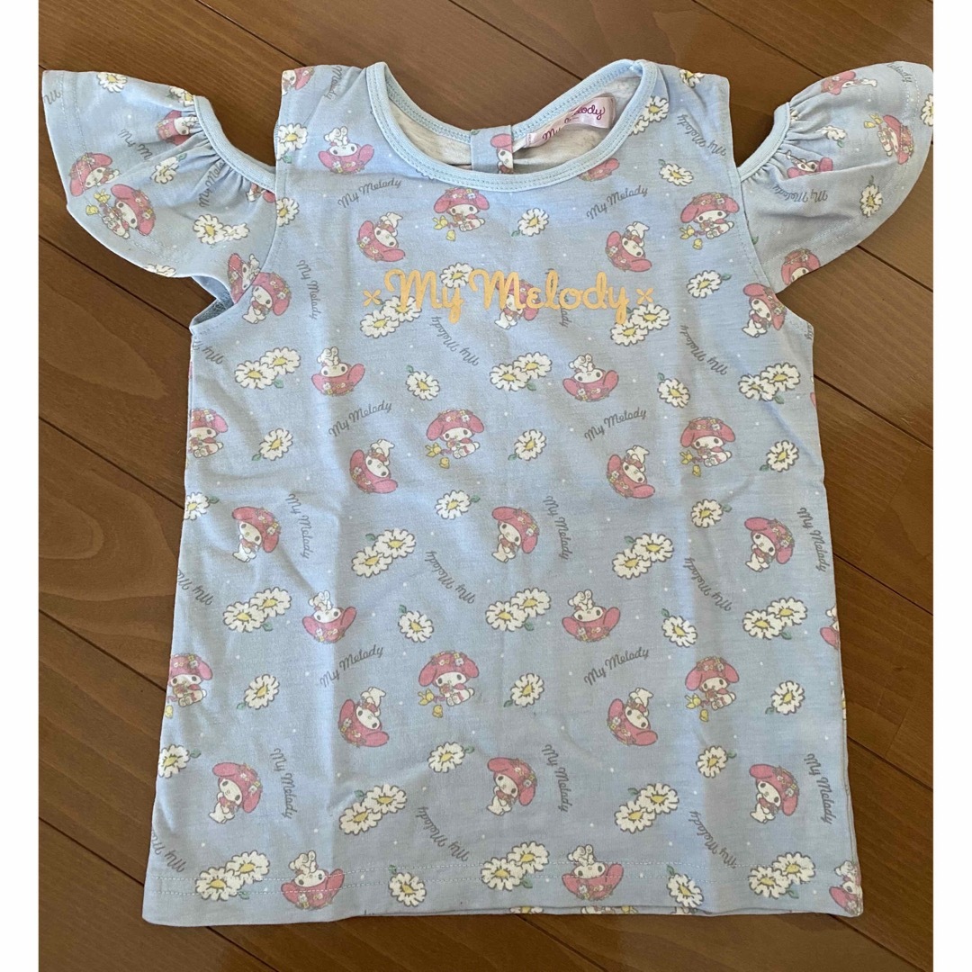 マイメロディ(マイメロディ)の肩出しカットソー キッズ/ベビー/マタニティのキッズ服女の子用(90cm~)(Tシャツ/カットソー)の商品写真