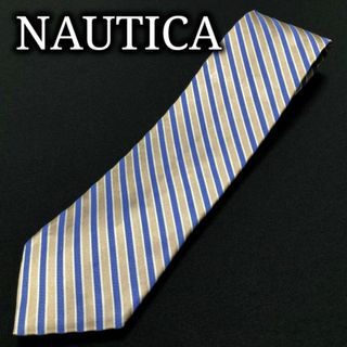 ノーティカ(NAUTICA)のノーティカ レジメンタル ブルー＆グレー ネクタイ A105-L20(ネクタイ)