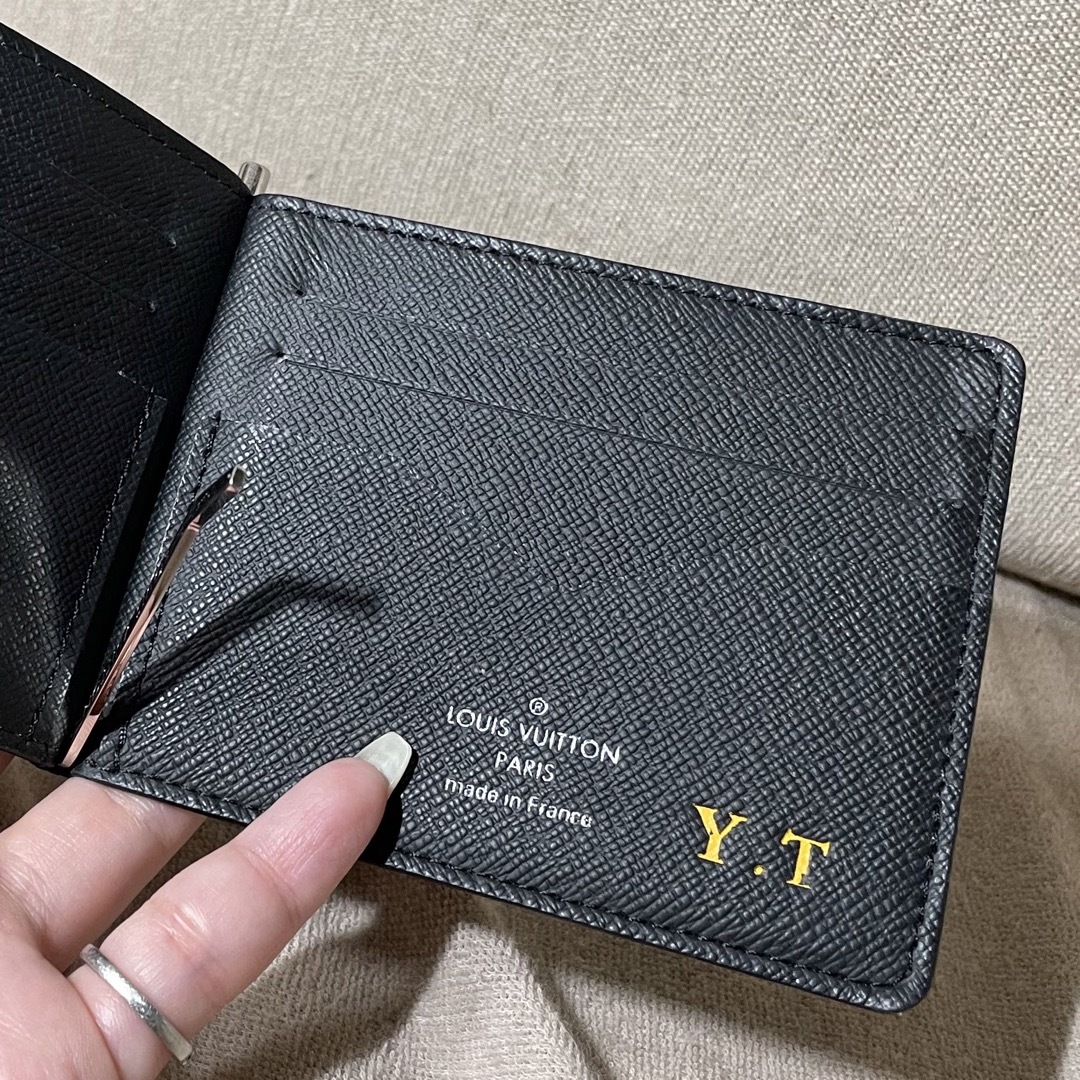 ルイヴィトン　LV タイガ　ブラック　札入れ　財布　ウォレット　カードケース