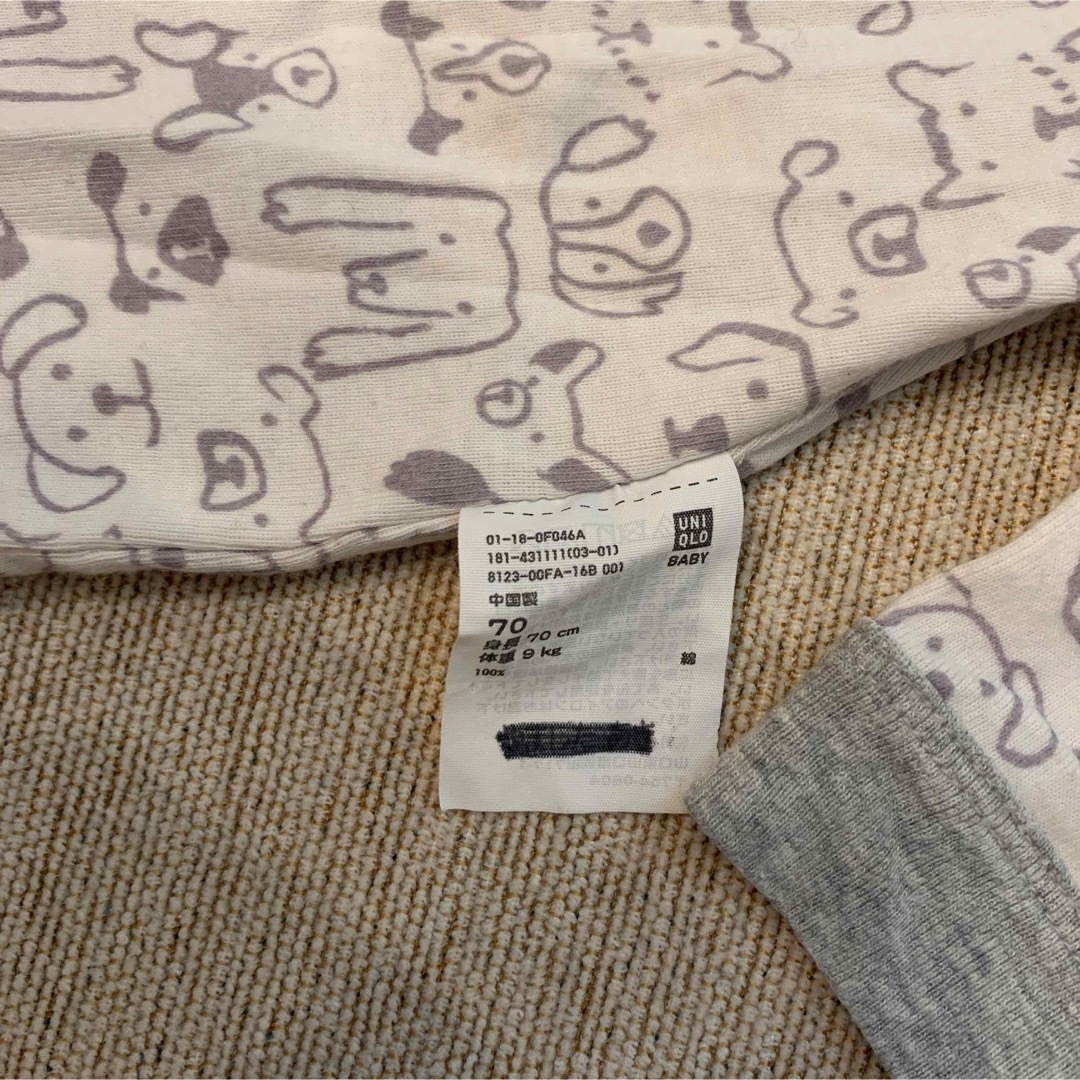 UNIQLO(ユニクロ)のユニクロ　ロンパース　70 キッズ/ベビー/マタニティのベビー服(~85cm)(ロンパース)の商品写真