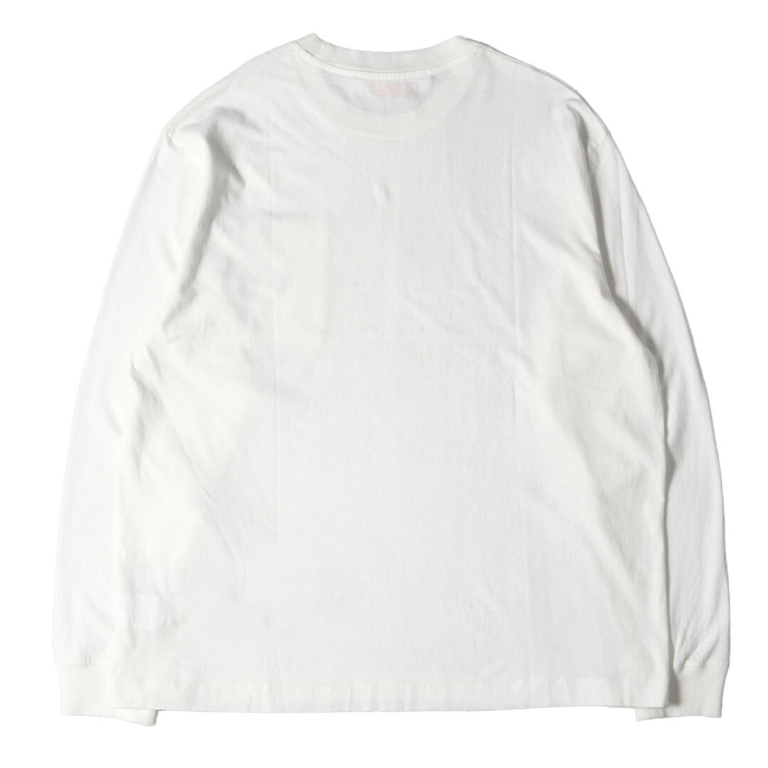 OFF-WHITE オフホワイト Tシャツ サイズ:XXL 22SS ロゴプリント ロングスリーブ ポケット クルーネック Tシャツ DIAG PKT  SKATE L/S TEE ホワイト 白 トップス カットソー 長袖 【メンズ】【中古】