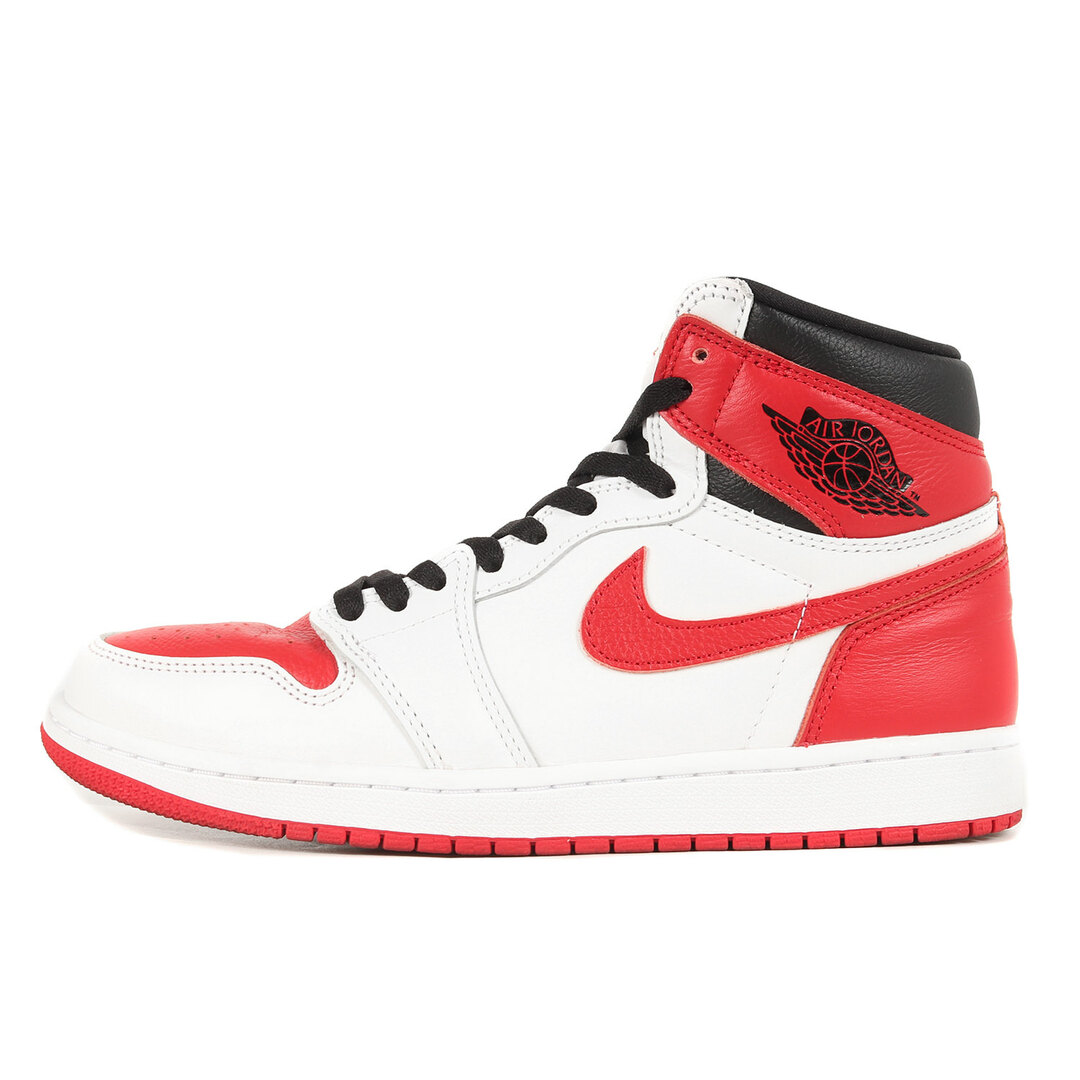 NIKE ナイキ サイズ:27.0cm AIR JORDAN 1 RETRO HIGH OG HERITAGE (555088-161) 2022年 エアジョーダン1 レトロ ハイ ヘリテージ ホワイト ユニバーシティレッド ブラック US9 ハイカット スニーカー 靴 【メンズ】