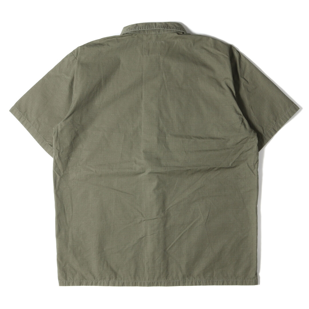 W)taps(ダブルタップス)のWTAPS ダブルタップス シャツ サイズ:XL 21SS リップストップ ミリタリー 半袖 シャツ LADDER / SS オリーブドラブ トップス カジュアルシャツ 【メンズ】【中古】 メンズのトップス(シャツ)の商品写真