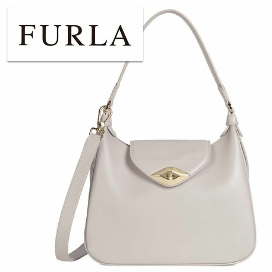 FURLA EYE｜フルラ アイ ホーボーバッグ S ホワイト Perla