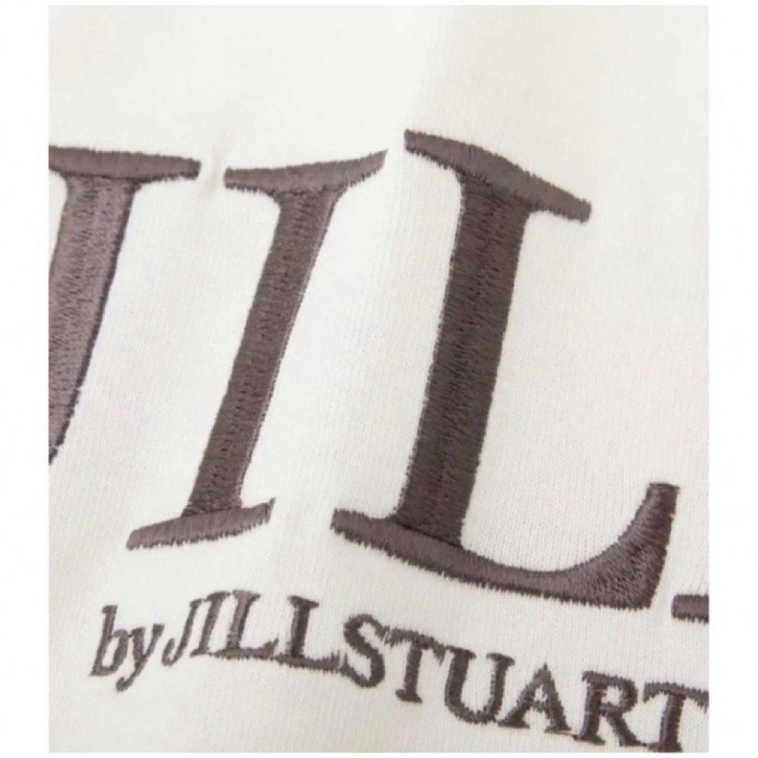 JILL by JILLSTUART オーガニックコットン　シシュウロゴTシャツ