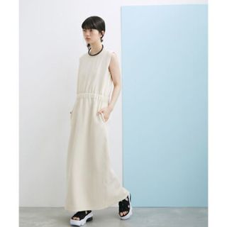 アダムエロペ(AER ADAM ET ROPE)の【サステナブル・WEB限定】スリーブレスパイピングワンピース(ロングワンピース/マキシワンピース)