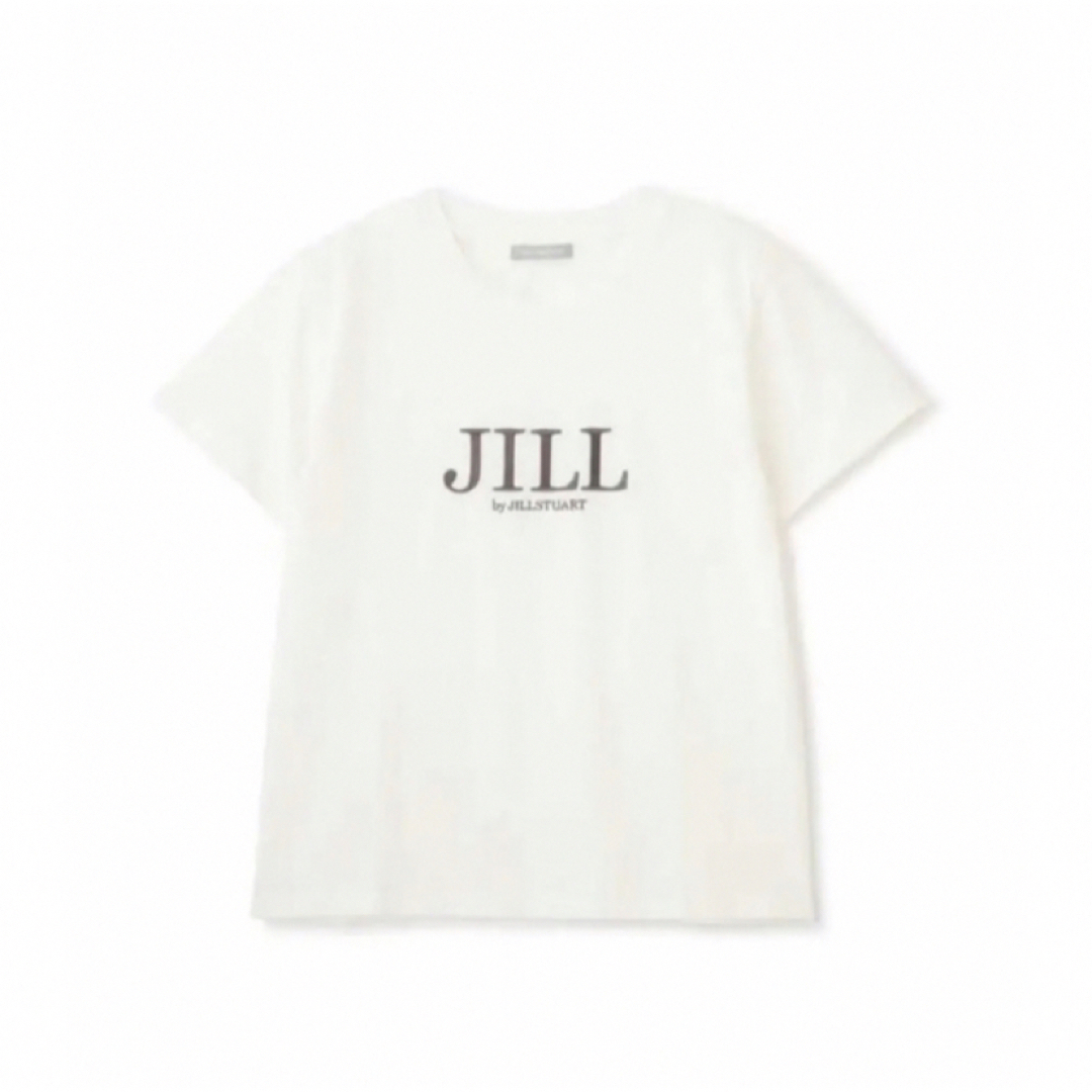 JILL by JILLSTUART(ジルバイジルスチュアート)のJILL BY JILLSTUART オーガニックコットン　シシュウロゴTシャツ レディースのトップス(Tシャツ(半袖/袖なし))の商品写真