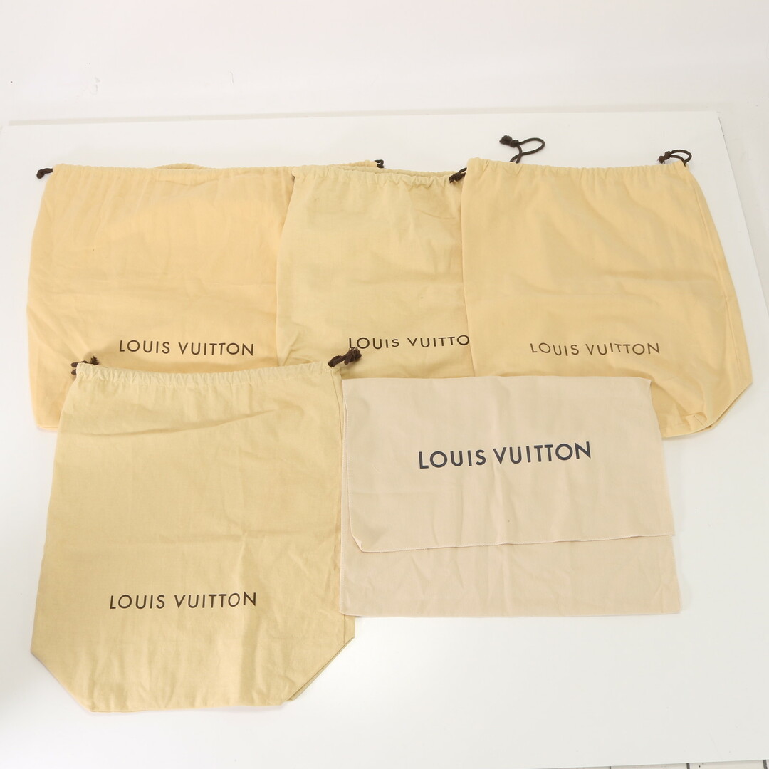 LOUIS VUITTON - ルイヴィトン まとめ 5枚 セット 保存袋 布袋 巾着 袋 バッグ カバン 鞄 財布 アクセサリー 収納 保管