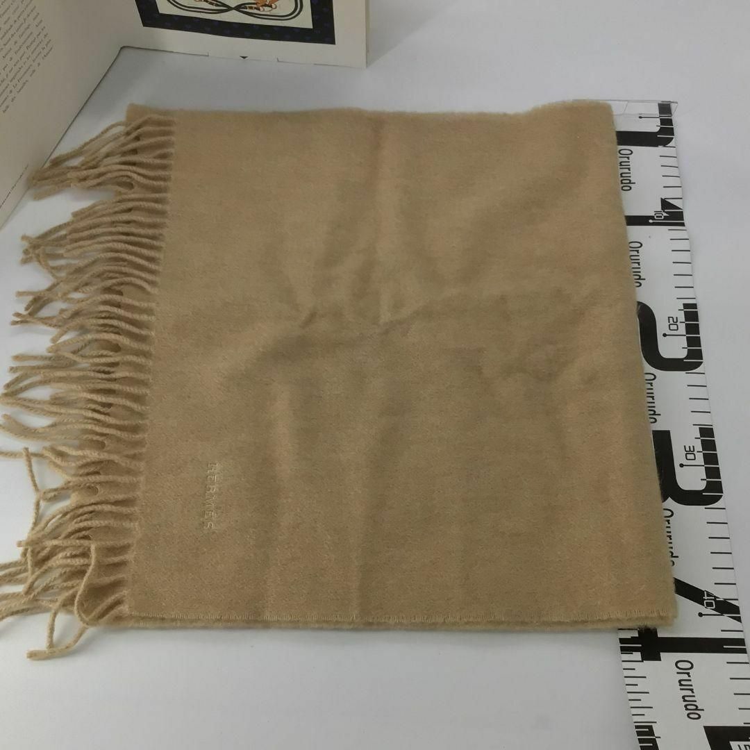 Hermes - HERMES エルメス マフラー カシミア マフラー ベージュ