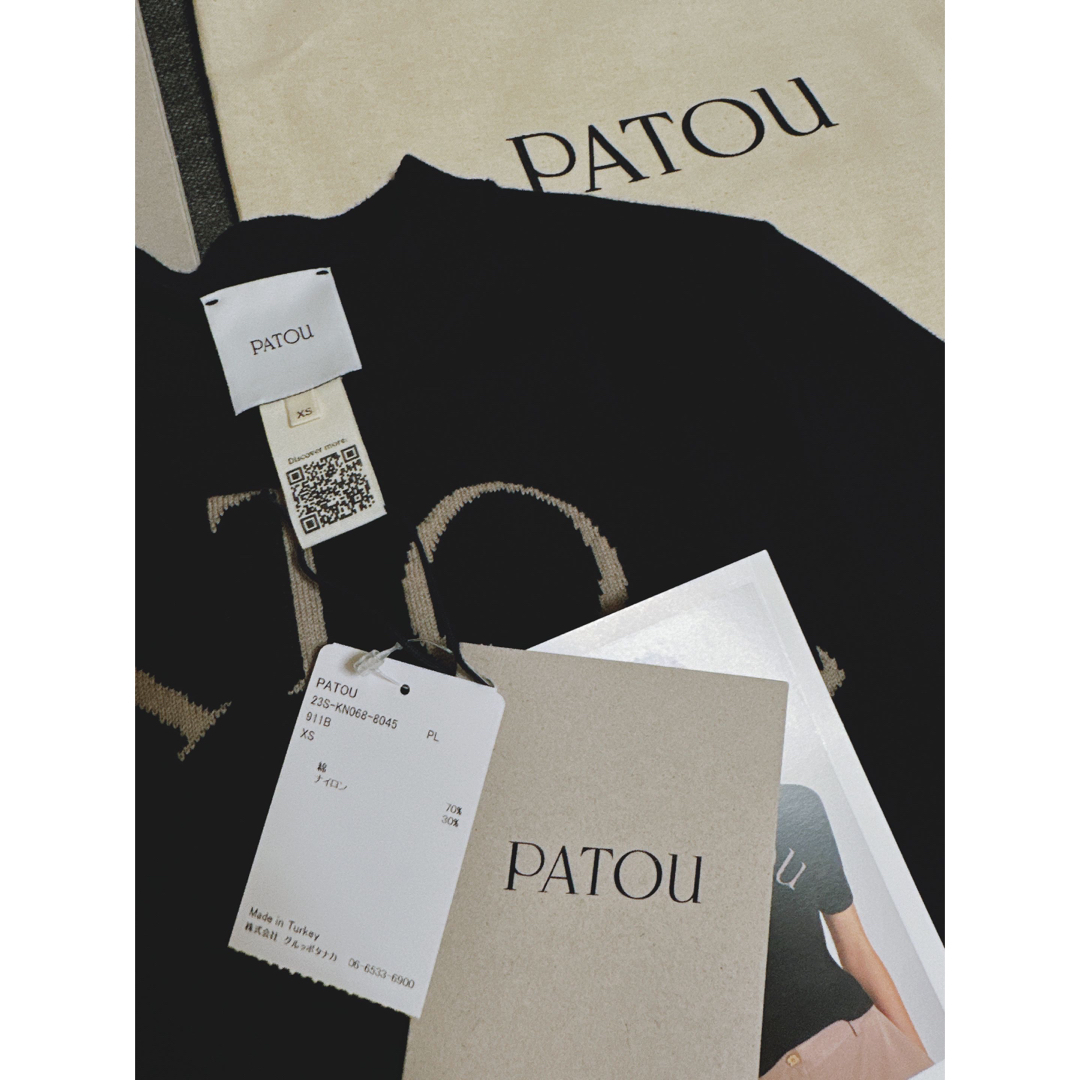 PATOU(パトゥ)のPATOU パトゥ2023コットンブレンドジャガードニット XS 新品未使用 レディースのトップス(Tシャツ(半袖/袖なし))の商品写真