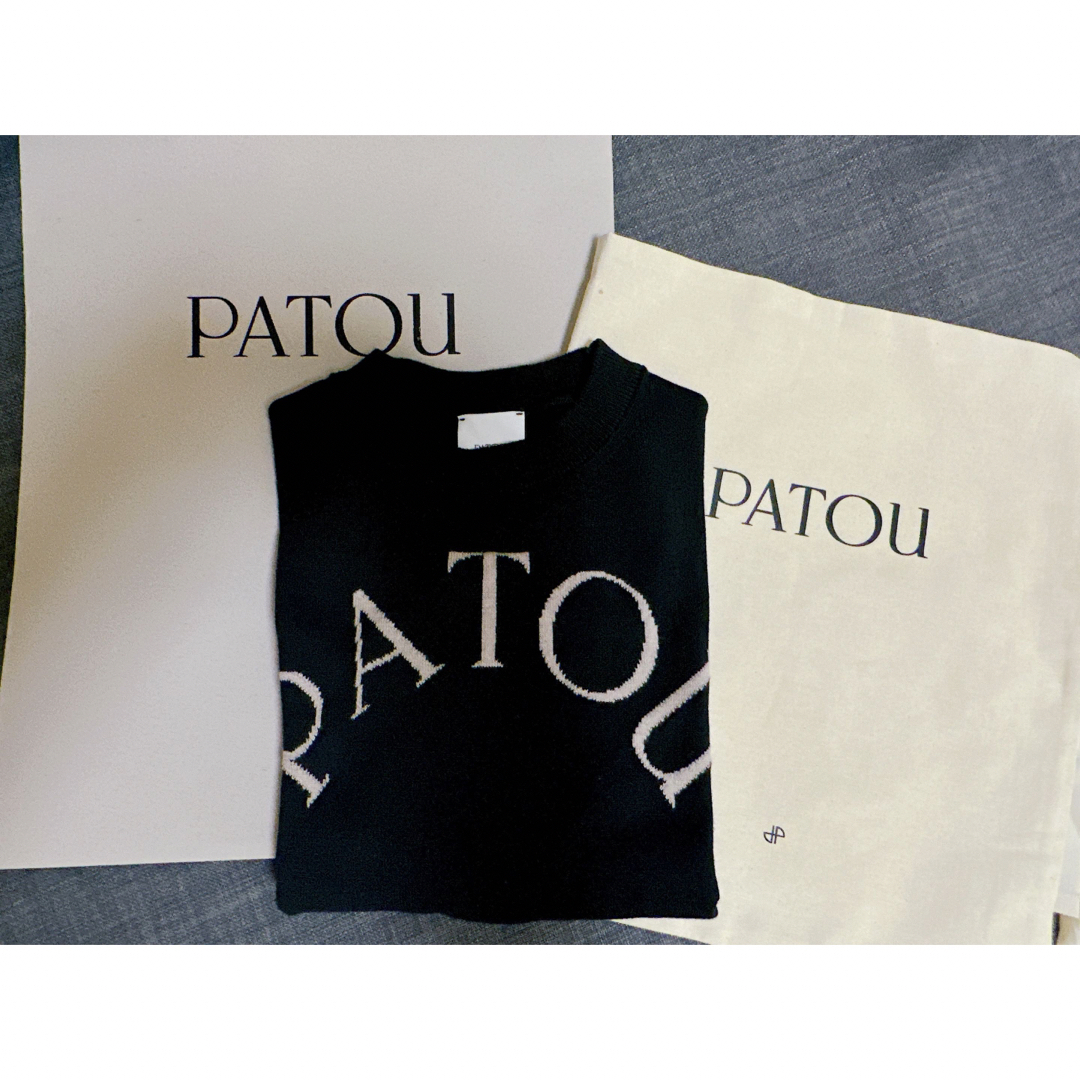 PATOU(パトゥ)のPATOU パトゥ2023コットンブレンドジャガードニット XS 新品未使用 レディースのトップス(Tシャツ(半袖/袖なし))の商品写真